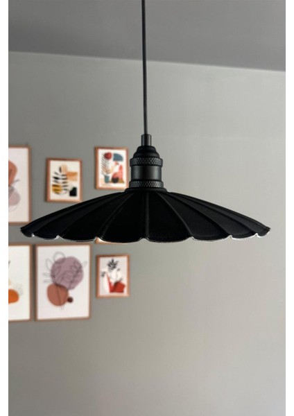 Modern Siyah Metal Sarkıt Avize, Şık ve Rustik Tasarım, Mutfak ve Cafe Dekoru Için.