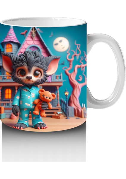 Renkli Kostümlü Sevimli Dinozor Figürlü Çocuklara Özel Cadılar Bayramı Baskılı Kupa Bardak fırsatları