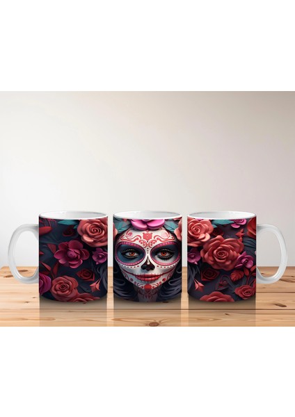 Gül Taçlı Renkli Maske – Hediyelik Kahve Kupası indirimleri