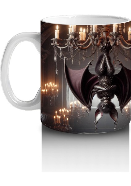 Kostümlü Hayvanlar ve Balkabaklarıyla Sevimli Cadılar Bayramı Baskılı Kupa fiyatları