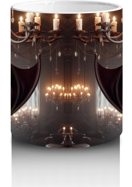 Kostümlü Hayvanlar ve Balkabaklarıyla Sevimli Cadılar Bayramı Baskılı Kupa modelleri