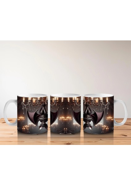 Kostümlü Hayvanlar ve Balkabaklarıyla Sevimli Cadılar Bayramı Baskılı Kupa indirimleri