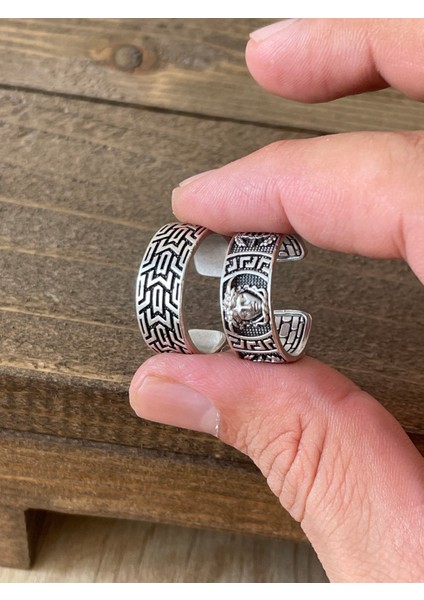 Ayarlanabilir Ölçü 925 Ayar Gümüş Kaplama Işçilikli 2li Yüzük Set fiyatları