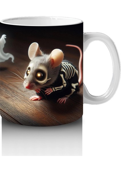 Kuru Kafalı Şamdanlar ve Gotik Mum Işıklarıyla Cadılar Bayramı Baskılı Kupa Bardak fırsatları