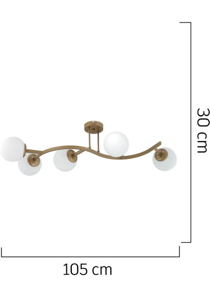 Şık 5'li Eskitme Modern Plafonyer, Genç ve Yatak Odası, Mutfak, Ev Dekorasyon Için fırsatları