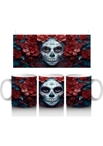 Buz Renklerinde Ölüm Maskesi – Hediyelik Kahve Kupası