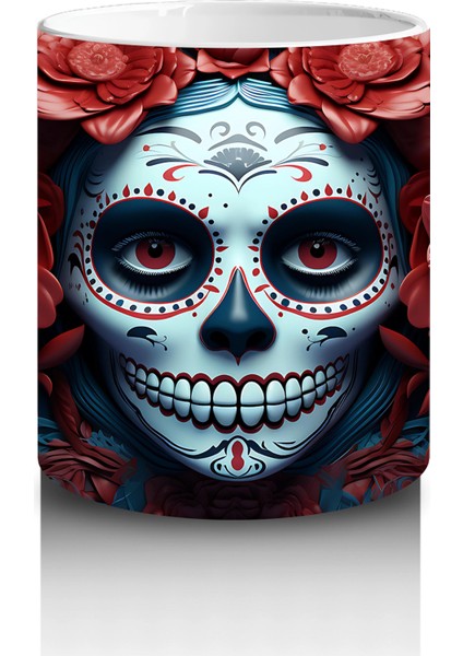 Buz Renklerinde Ölüm Maskesi – Hediyelik Kahve Kupası modelleri