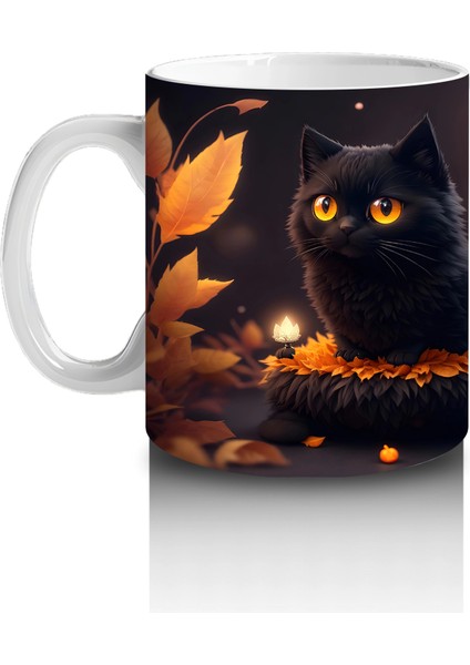 Karanlıkta Parlayan Cadı Kedi – Hediyelik Kahve Kupası fiyatları