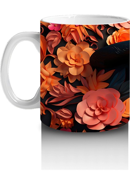 Gül Denizi Içinde Siyah Şapkalı Ruh – Hediyelik Kahve Kupası fiyatları