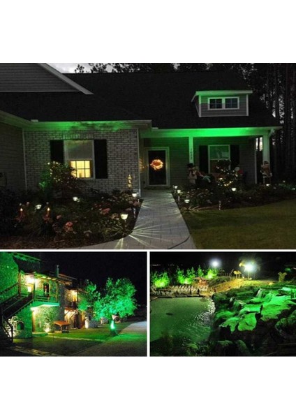 Yeşil LED Projektör, Su Geçirmez, Bahçe, Mağaza, Bina Giriş, Döküm Kasa, 10W modelleri