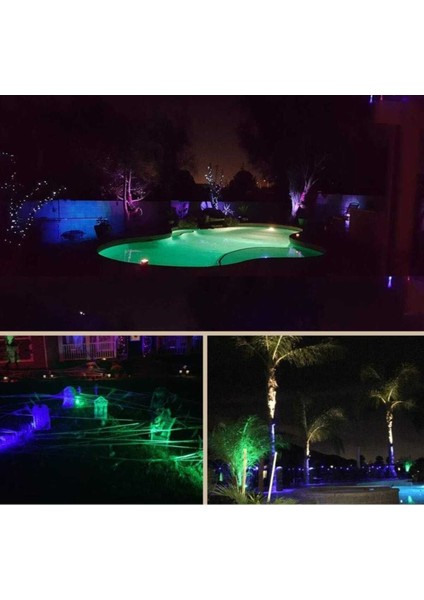 Yeşil LED Projektör, Su Geçirmez, Bahçe, Mağaza, Bina Giriş, Döküm Kasa, 10W