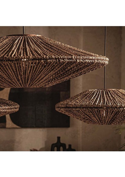 Kahverengi Rattan Sarkıt Işık, Doğal ve Şık Aydınlatma Seçeneği modelleri
