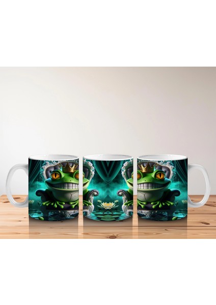 Yeşil Işıklı Perili Ev Figürlü Gotik Cadılar Bayramı Baskılı Kupa indirimleri