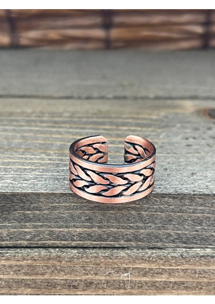 Ayarlanabilir Ölçü Saf Bakır Yüzük