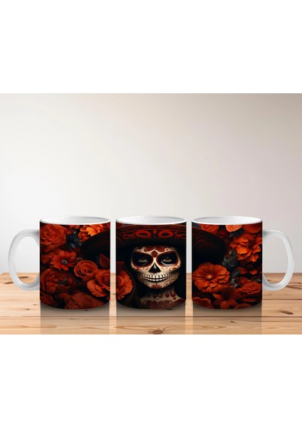 Simsiyah Şapka ve Kırmızı Gül Bahçesi – Hediyelik Kahve Kupası indirimleri