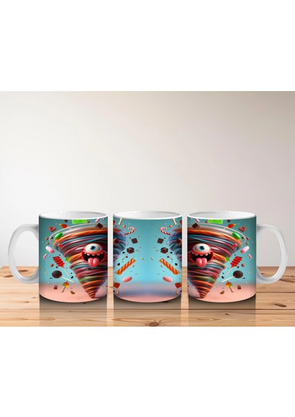 Külah Içinde Balkabağı ve Şekerlemelerle Eğlenceli Cadılar Bayramı Baskılı Kupa indirimleri