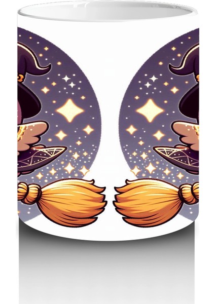 Şeker Sepetli Sevimli Hayalet Figürlü Çocuklara Özel Cadılar Bayramı Baskılı Kupa Bardak modelleri