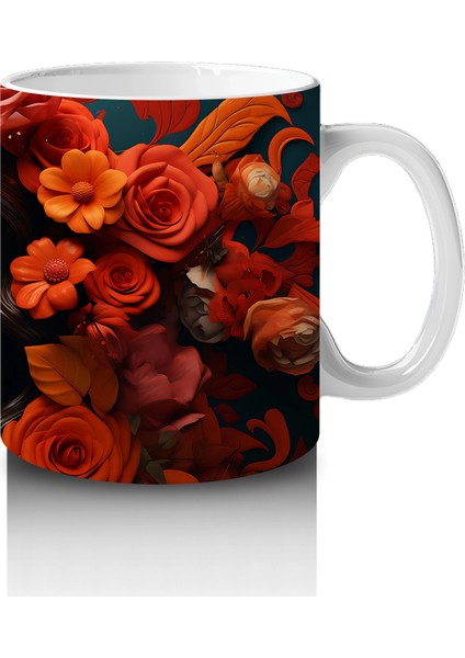 Çiçek Taçlı Maskeli Ruh – Hediyelik Kahve Kupası fırsatları