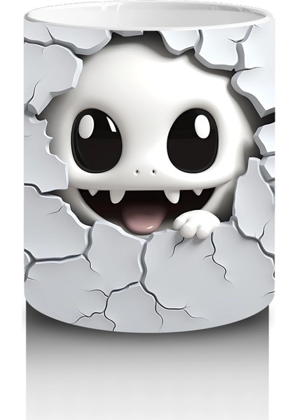 Çatlak Duvar Arkasından Bakan Hayalet – Hediyelik Kahve Kupası modelleri