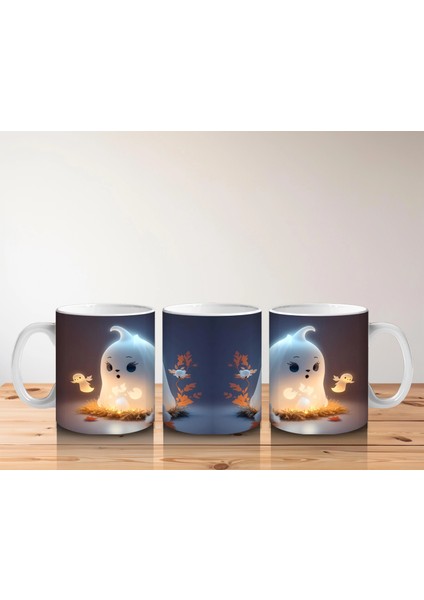 Gülümseyen Hayalet ve Sıcak Işıklar – Hediyelik Kahve Kupası indirimleri