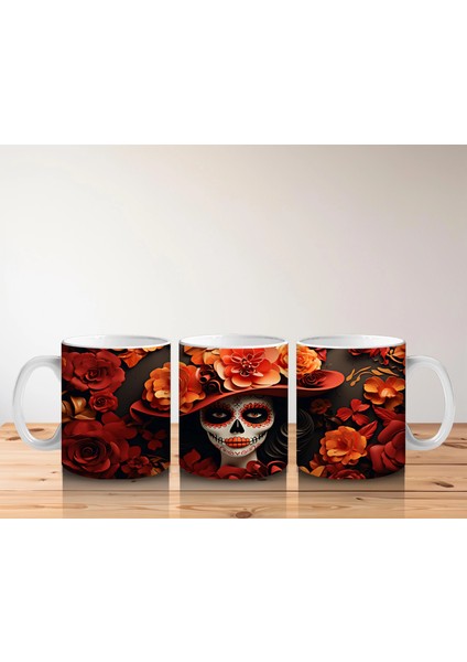 Siyah Şapka Altında Turuncu Gül Bakışı – Hediyelik Kahve Kupası indirimleri