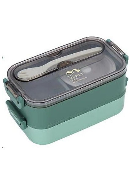 Çift Kat Paslanmaz Yemek Kabı Saklama Kabı Gıda Kabı 1500 ml Pembe XC-465