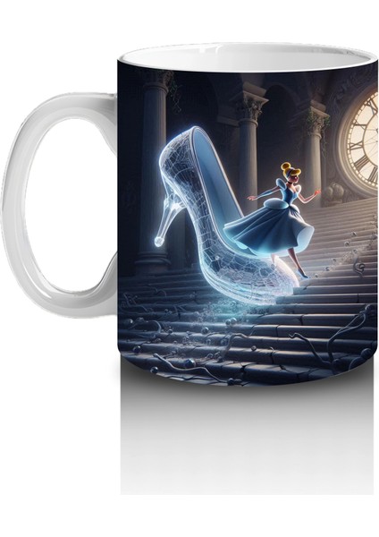 Ay Işığında Dans Eden Büyülü Hayalet Figürlü Fantastik Cadılar Bayramı Baskılı Kupa Bardak fiyatları