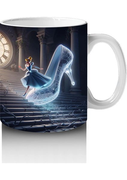 Ay Işığında Dans Eden Büyülü Hayalet Figürlü Fantastik Cadılar Bayramı Baskılı Kupa Bardak fırsatları