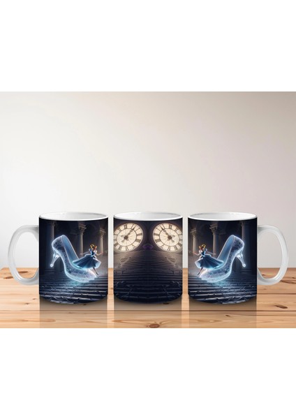 Ay Işığında Dans Eden Büyülü Hayalet Figürlü Fantastik Cadılar Bayramı Baskılı Kupa Bardak indirimleri