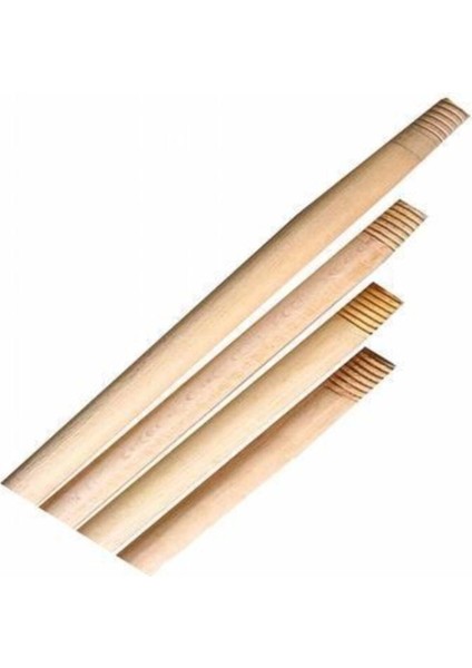 Ahşap Vidalı Fırça Faraş Süpürge Sapı 150 Cm, 2 Adet, Dayanıklı ve Kullanışlı