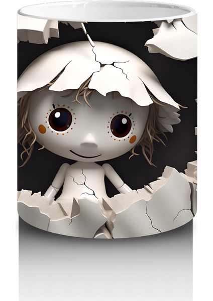 Duvar Yarığından Bakan Ürkek Gözler – Hediyelik Kahve Kupası modelleri