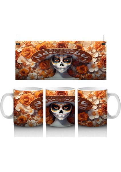 Sonbahar Güneşinde Parlayan Beyaz Maske – Hediyelik Kahve Kupası