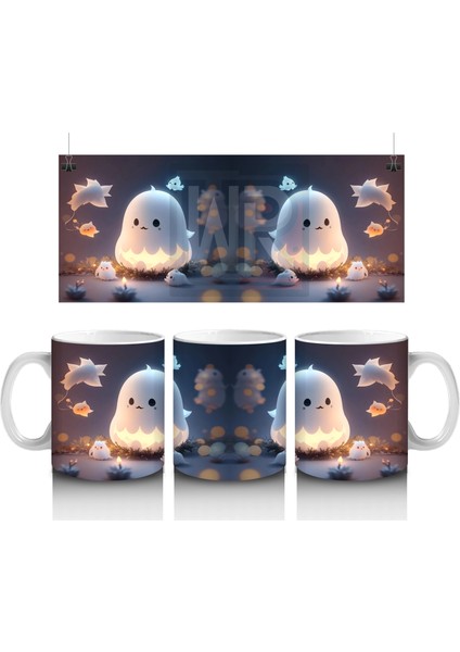 Gece Parıltısında Sevimli Hayaletler – Hediyelik Kahve Kupası