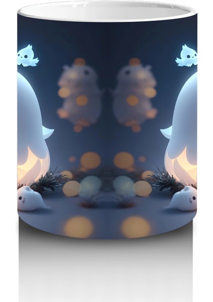 Gece Parıltısında Sevimli Hayaletler – Hediyelik Kahve Kupası modelleri