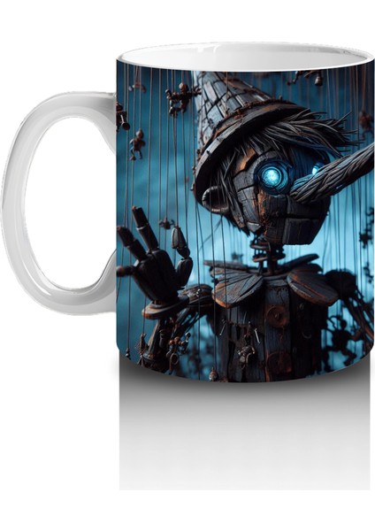 Devasa Gölge Eller ve Ay Işığı Altında Büyü Temalı Cadılar Bayramı Baskılı Kupa Bardak fiyatları