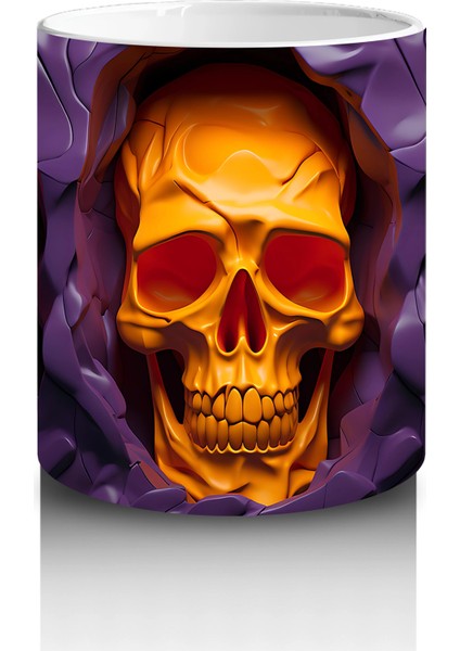 Kırmızı, Altın ve Mavi Kafatası Üçlüsü – Hediyelik Kahve Kupası modelleri