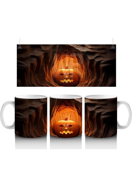 Karanlıkta Parlayan Büyülü Kabak – Hediyelik Kahve Kupası