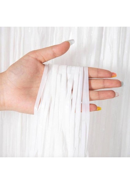 Soft Beyaz Renk Duvar ve Kapı Perdesi Ithal 100X200 cm