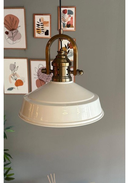 Beyaz Tekli Avize, Eskitme Tasarım, Retro Sarkıt, Restoran ve Salon Aydınlatma fırsatları