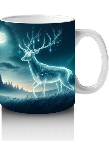 Parlak Işıklı Kanatlı Ruh Figürüyle Fantastik Cadılar Bayramı Baskılı Kupa fırsatları