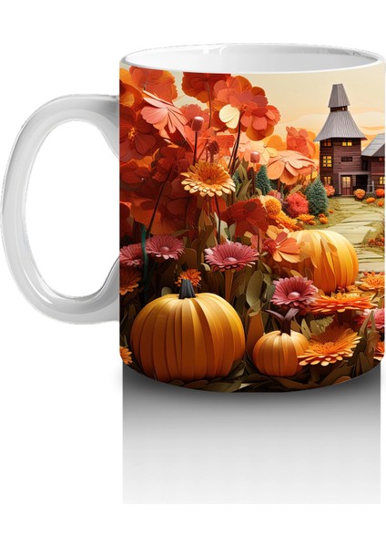 Cadılar Bayramı Kasabasında Gün Batımı – Hediyelik Kahve Kupası fiyatları