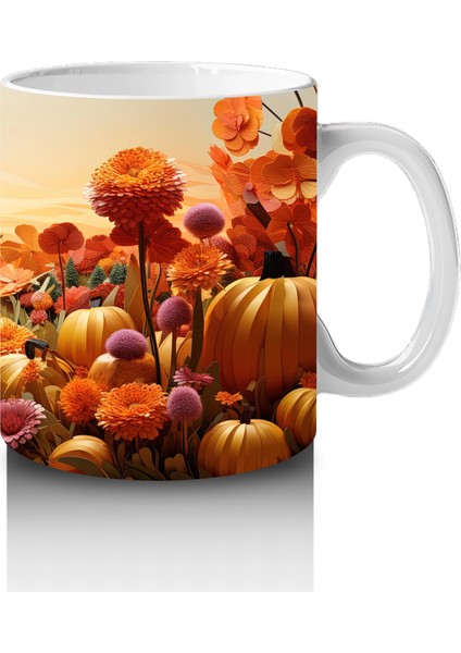 Cadılar Bayramı Kasabasında Gün Batımı – Hediyelik Kahve Kupası fırsatları