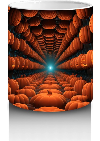 Labirent Gibi Tünelde Gülümseyen Kabaklar – Hediyelik Kahve Kupası modelleri