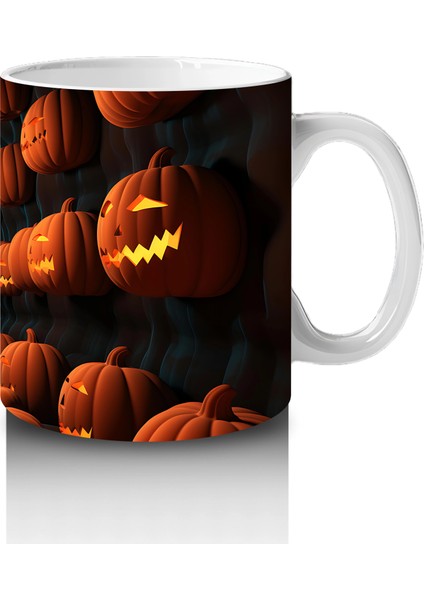 Labirent Gibi Tünelde Gülümseyen Kabaklar – Hediyelik Kahve Kupası fırsatları