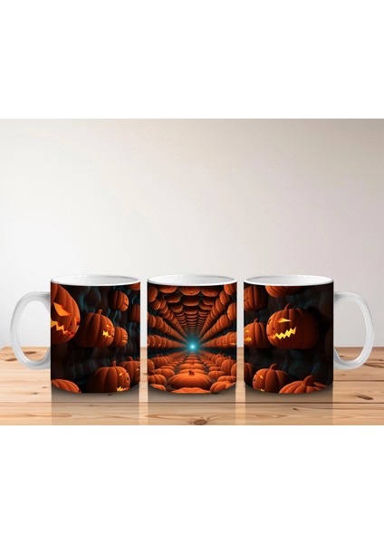 Labirent Gibi Tünelde Gülümseyen Kabaklar – Hediyelik Kahve Kupası indirimleri