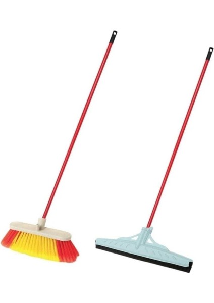 Yer Temizlik Seti, Çekçek Fırça ve Tek Saplı Silecek ile Pratik Kullanım
