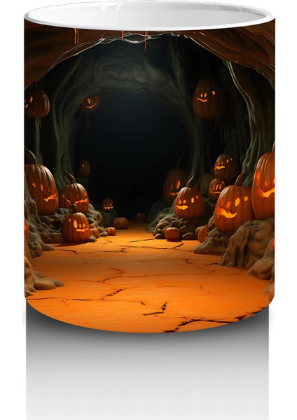 Kabaklarla Aydınlanan Gotik Tünel – Hediyelik Kahve Kupası modelleri