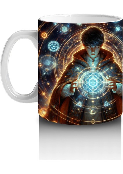 Gotik Tarzda Cam Fanuslu Işıltılı Cadılar Bayramı Baskılı Kupa Bardak fiyatları