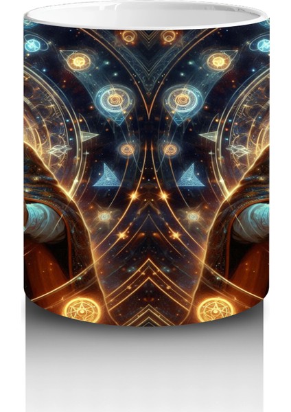 Gotik Tarzda Cam Fanuslu Işıltılı Cadılar Bayramı Baskılı Kupa Bardak modelleri