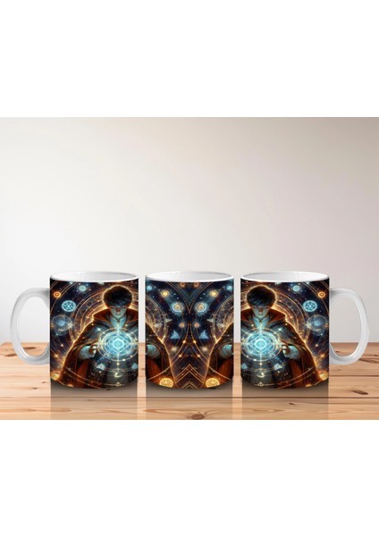 Gotik Tarzda Cam Fanuslu Işıltılı Cadılar Bayramı Baskılı Kupa Bardak indirimleri